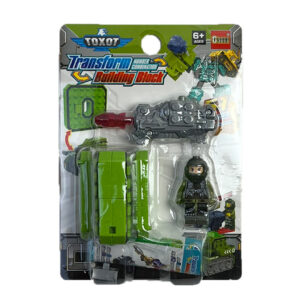 Transform Building Block – 0-s szám figura (zöld)
