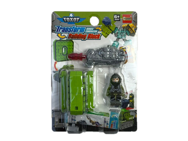 Transform Building Block – 0-s szám figura (zöld)