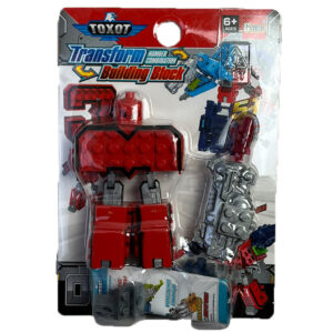 Transform Building Block – 3-as szám figura (piros)