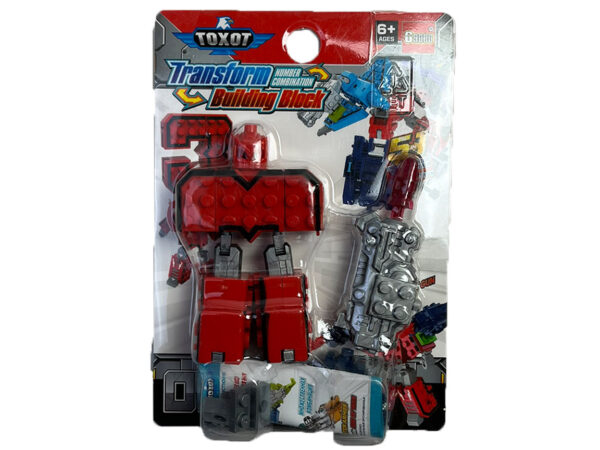 Transform Building Block – 3-as szám figura (piros)