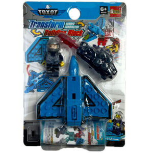 Transform Building Block – 4-es szám figura (kék)