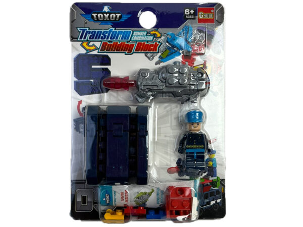 Transform Building Block – 5-ös szám figura (sötétkék)