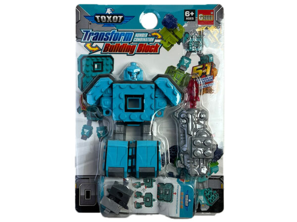 Transform Building Block – 8-as szám figura (világos kék)