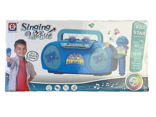 Mini karaoke rádió kék színben