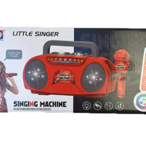 Mini karaoke rádió piros színben