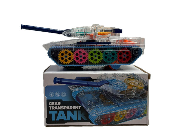 Világító és zenélő játék tank