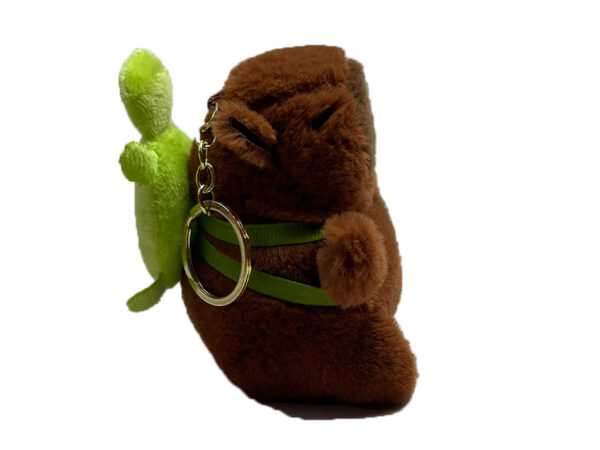 Mini Teknős Hátizsákos Plüss Kapibara Kulcstartó