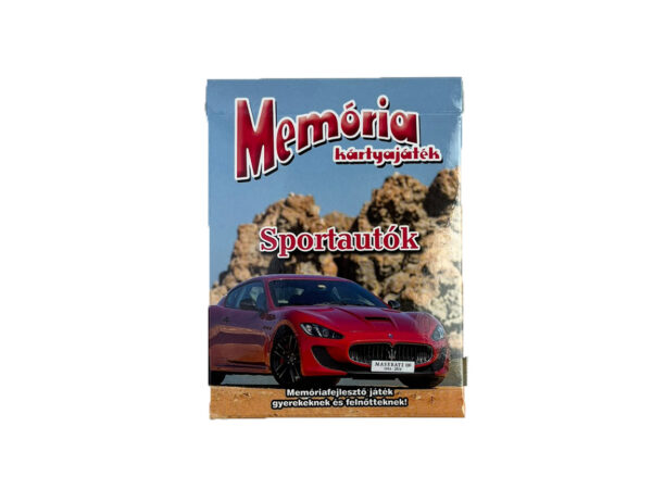 Memória kártyajáték – Sportautók