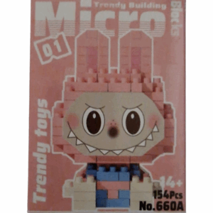 Labubu Lego - Rózsaszín és kék