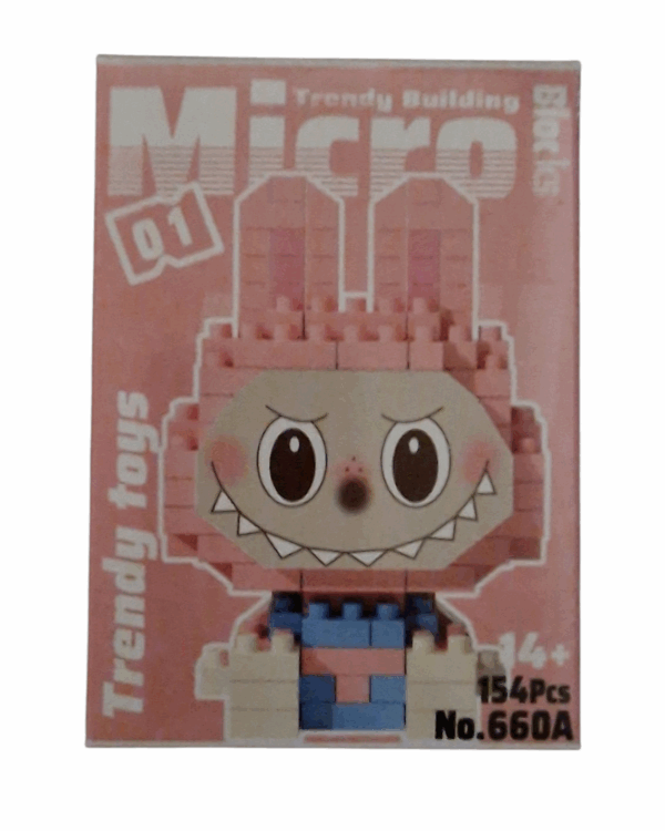 Labubu Lego - Rózsaszín és kék